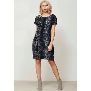 Mint Velvet Scarlet Print Lace Shift Dress Size 12